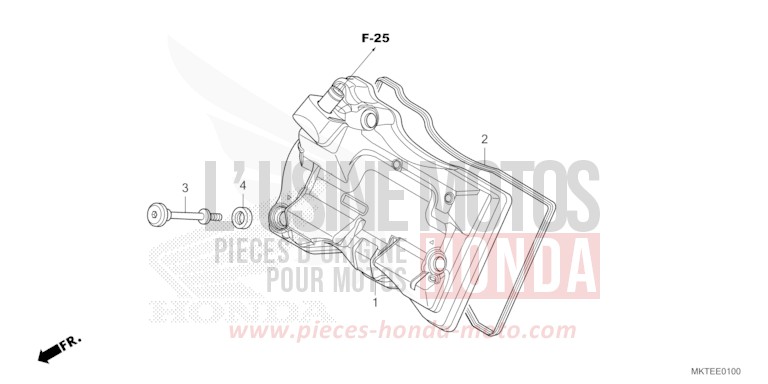 CYLINDER HEAD COVER for X-ADV 750 MAT DEEP MUD GRAY (NHD05) from 2025